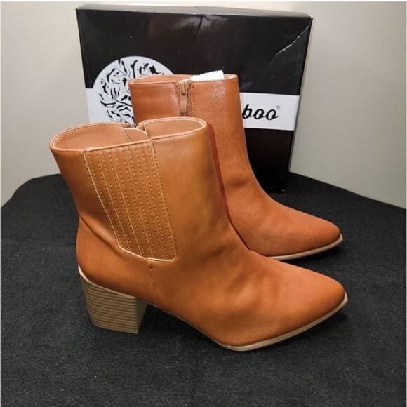 NEW Weeboo Sabrina Ankle Boot Tan Size 7.5 - Picture 1 of 5